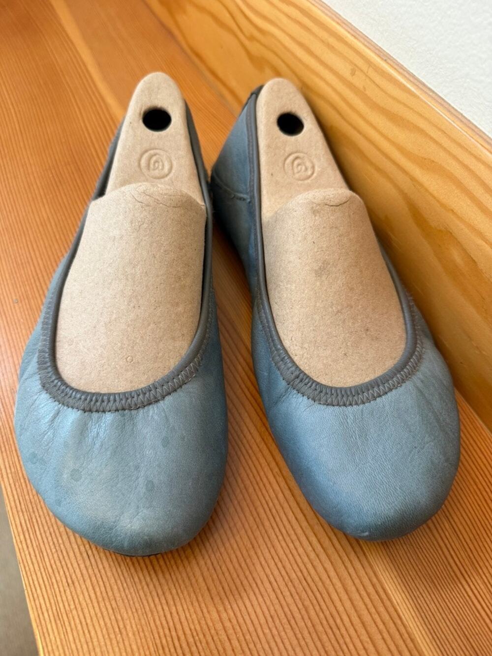 Softstar Ballerine Ballet Flats Size 8 US 8.5-9 Blue Leather Barefoot Minimalist
